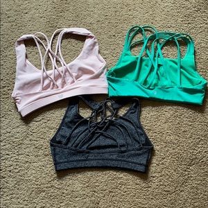 Bundle of strappy bras